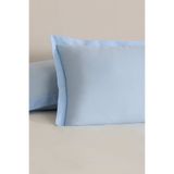 Karaca Home 50x70 cm Mavi Basic Volanlı 2'li Yastık Kılıfı