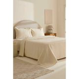 Karaca Home Adelia Fistolu Çift Kişilik Yatak Örtüsü Takımı natural - Beyaz - 230 x 240 cm