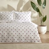 Karaca Home Amour Kalp Desenli Tek Kişilik Pike Takımı Kırmızı