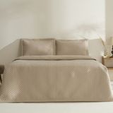 Karaca Home Anna Çift Kişilik Yatak Örtüsü Bej Polyester Kapitone Desenli 230 x 240 cm