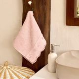 Karaca Home Artisan Cluster %100 Pamuk El Havlusu pudra 30X50 cm - 30 x 50 cm