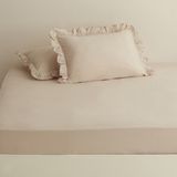 Karaca Home Basic %100 Pamuk Tek Kişilik Düz Çarşaf Bej - 160x240 cm