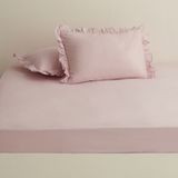 Karaca Home Basic %100 Pamuk Tek Kişilik Düz Çarşaf Pudra - 160x240 cm