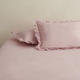 Karaca Home Basic 2'li Fırfırlı Yastık Kılıfı Pudra