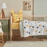 Karaca Home Bebek Tiger Desenli Nevresim Takımı Beyaz 100 x 150 cm Ebatında