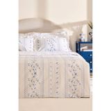 Karaca Home Bluna %100 Pamuk Çift Kişilik Nevresim Takımı Mavi - 200 x 220 cm