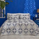 Karaca Home Bluva Mavi 250x240 cm Yatak Örtüsü Takımı