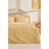 Karaca Home Carlo %100 Pamuk Çift Kişilik Nevresim Takımı Sarı - 200 x 220 cm