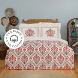 Karaca Home Carmenta Tek Kişilik Nevresim Takımı Kiremit Renk Desenli 160 x 220 cm Pamuk