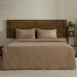 Karaca Home Carmine %100 Pamuk Nakışlı Britli Yıkamalı Çift Kişilik Nevresim Takımı Pudra - 200 x 220 cm