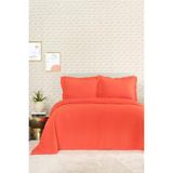 Karaca Home Cedric Nar Çiçeği Çift Kişilik Yatak Örtüsü - 120 x 190 cm - Açık Mavi - Gri