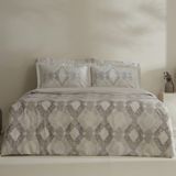 Karaca Home Chain Pamuk 120 Tel Gri Çift Kişilik Saten 200 x 220 cm Nevresim Takımı