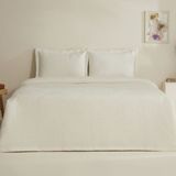 Karaca Home Chet Ekru 240x250 cm Çift Kişilik Yatak Örtüsü Seti