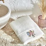 Karaca Home Comfort Touch Mavi 30x50 cm Nakışlı Pamuk Havlu