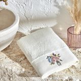 Karaca Home Comfort Touch Mavi 30x50 cm Nakışlı Pamuk Havlu
