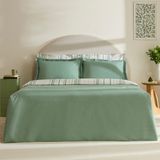 Karaca Home Cool Stripe Çift Kişilik Nevresim Takımı Yeşil - 200 x 220 cm