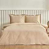 Karaca Home Cool Touch Stripe Çift Kişilik Bej Nevresim Takımı