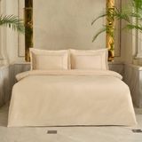 Karaca Home Cortez Brodeli Nakışlı %100 Pamuk Çift Kişilik Nevresim Takımı Bej - 200 x 220 cm