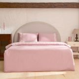 Karaca Home Delvyn %100 Pamuk Çift Kişilik Nevresim Takımı Pudra - 200 x 220 cm