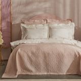 Karaca Home Diamond Somon Renk Çift Kişilik Pamuk-Polyester Düz Desenli Düet Nevresim Takımı, Lastiksiz Çarşaflı - 200 x 220 cm