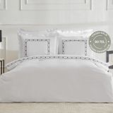 Karaca Home Diane Çift Kişilik Nakışlı Percale Nevresim Takımı Beyaz