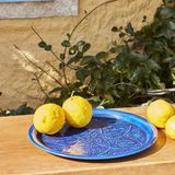Karaca Home Donna Lacivert 30 cm Dekoratif Tepsi