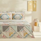 Karaca Home Edella Pamuk Çift Kişilik Nevresim Takımı Multicolor - Renkli - 200 x 220 cm
