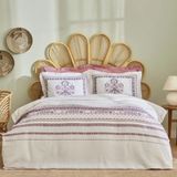 Karaca Home Efren %100 Pamuk Çift Kişilik Mürdüm Pike Takımı
