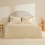 Karaca Home Elarıs Gofre Çift Kişilik Yatak Örtüsü Takımı Ekru - 200 x 220 cm