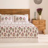 Karaca Home Elvaris %100 Pamuk Çift Kişilik Nevresim Takımı Pembe - 200 x 220 cm