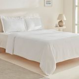 Karaca Home Felves %100 Pamuk King Size Nevresim Takımı Beyaz - 200 x 220 cm