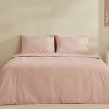 Karaca Home Fiora Pamuk Soft Touch Pembe 200 x 220 cm Çift Kişilik Nevresim Takımı