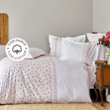Karaca Home Glen Pembe Desenli Tek Kişilik Nevresim Takımı Pamuk Ebat: 160 cm x 220 cm