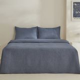 Karaca Home Gomez Çift Kişilik Yatak Örtüsü Seti Mavi - 230 x 240 cm