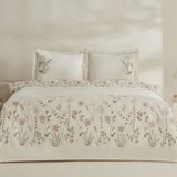 Karaca Home Gres Çift Kişilik Nakışlı Nevresim Pike Takımı Pudra - 200 x 220 cm