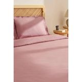 Karaca Home Helios %100 Pamuk Çift Kişilik Nevresim Takımı Gül Kurusu - 200 x 220 cm