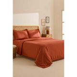 Karaca Home Helios %100 Pamuk Çift Kişilik Nevresim Takımı Terra Cota
