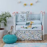 Karaca Home Jungle Boy %100 Pamuk 9 Parça Bebek Uyku Seti - 100 x 150 cm - Renkli