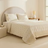 Karaca Home Lacera Brodeli Çift Kişilik Nevresim Takımı Ekru - 200 x 220 cm