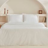 Karaca Home Lavin %100 Pamuk Çift Kişilik Nevresim Takımı Beyaz - 200 x 220 cm