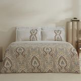 Karaca Home Lemy %100 Pamuk Çift Kişilik Nevresim Takımı Pamuk Saten Bej - 200 x 220 cm