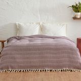 Karaca Home Levi Lila Çift Kişilik Desenli Pike Takımı %80 Pamuk 200x230 cm