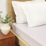 Karaca Home Lila penye Çift Kişilik Fitted Çarşaf - 160 x 200 cm