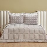 Karaca Home Lorrie Gri Tek Kişilik Baskılı Tedy Comfort Set