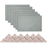 Karaca Home Lovely Pink 6 Kişilik Sofra Tekstil Paketi