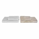 Karaca Home Luica 4 Parça Off White Bej Banyo Baş Havlusu Hamam Seti