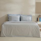 Karaca Home Luisa %100 Pamuk Çift Kişilik Nevresim Takımı Mavi - 200 x 220 cm