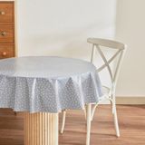 Karaca Home Luna Puantiyeli Pvc Masa Örtüsü Mavi - 140 x 140 cm