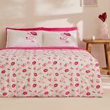 Karaca Home Luvio %100 Pamuk Çift Kişilik Nevresim Takımı Pembe - 200 x 220 cm