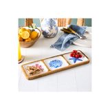 Karaca Home Mango Marin 3'lü Çerezlik 42 x 14 x 2,5 cm